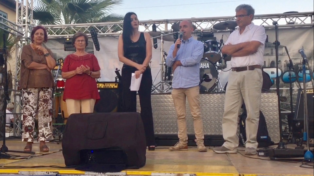 Il sindaco di Accumoli presente a Ostia alla Sagra della Tellina 2017
